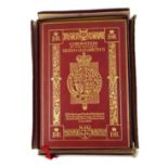 A CASED QUEEN ELIZABETH II CORONATION ORDER OF SERVICE LEATHER BOUND BOOK Limited edition no 98,