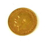 A KING GEORGE V 22CT GOLD SOVEREIGN COIN, DATED 1912 With George and Dragon to reverse.