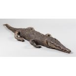 A 19TH CENTURY TAXIDERMY CROCODILE (187cm)