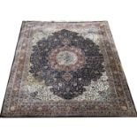 A LARGE MIDDLE EASTERN DESIGN RUG OF CARPET PROPORTIONS. (376cm x 279cm)