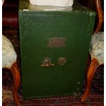 A.H. WALKER & CO., A VICTORIAN FLOOR STANDING SAFE With key. (43cm x 46cm x 66cm)