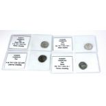 HADRIAN, 117 - 138AD, A COLLECTION OF FOUR ROMAN SILVER DENARIUS COIN Having Libitas standing to