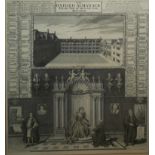 AFTER JAMES GREEN, GEORGE VERTUE, AN 18TH CENTURY ETCHING ENGRAVING The Oxford Almanack for The Year