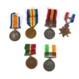 A COLLECTION OF QUEEN VICTORIA AND LATER SILVER BRITISH ARMY WAR MEDALS Including a Queen Victoria