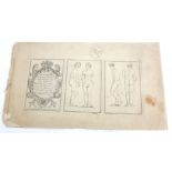 MONSR AUDRAN'S DRAWING BOOK, GRECIAN STATUES, SMALL OBLONG FOLIO No date, published by Robert Seyer,