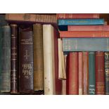 A TRAY OF RELIGIOUS RELATED BOOKS.