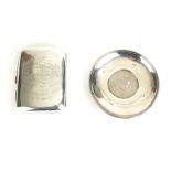 A VICTORIAN SILVER RECTANGULAR CIGARETTE CASE With presentation inscription 'Robert Calder A Very