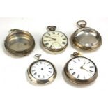 TWO LATE 18TH/EARLY 19TH CENTURY SILVER VERGE POCKET WATCHES Comprising Smittom and Co.,
