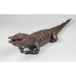 A 19TH CENTURY TAXIDERMY CROCODILE (107cm)