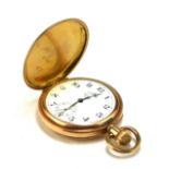 WALTHAM, AN EDWARDIAN YELLOW METAL POCKET WATCH Secondary dial. (diameter 50mm) Condition: in