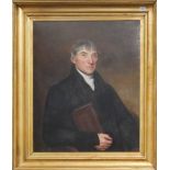 ATTRIBUTED TO HENRY BENBRIDGE, 1743 - 1812, AMERICAN, OIL ON CANVAS Portrait of a Clergyman, in a