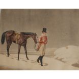 AFTER HENRY THOMAS ALKEN, 1785 - 1851, A PAIR OF 19TH CENTURY COLOURED AQUATINTS Titled 'One of