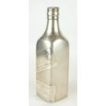 JOHNNIE WALKER, A STERLING SILVER WHISKEY BOTTLE Engraved 'Black Label 25cls Extra Special 12 Yrs