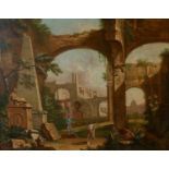 MARCO RICCI, 1676, BELLUNO, 1730, VENICE, 18TH CENTURY OIL ON CANVAS, CIRCA 1725 - 1730 Roman Ruin