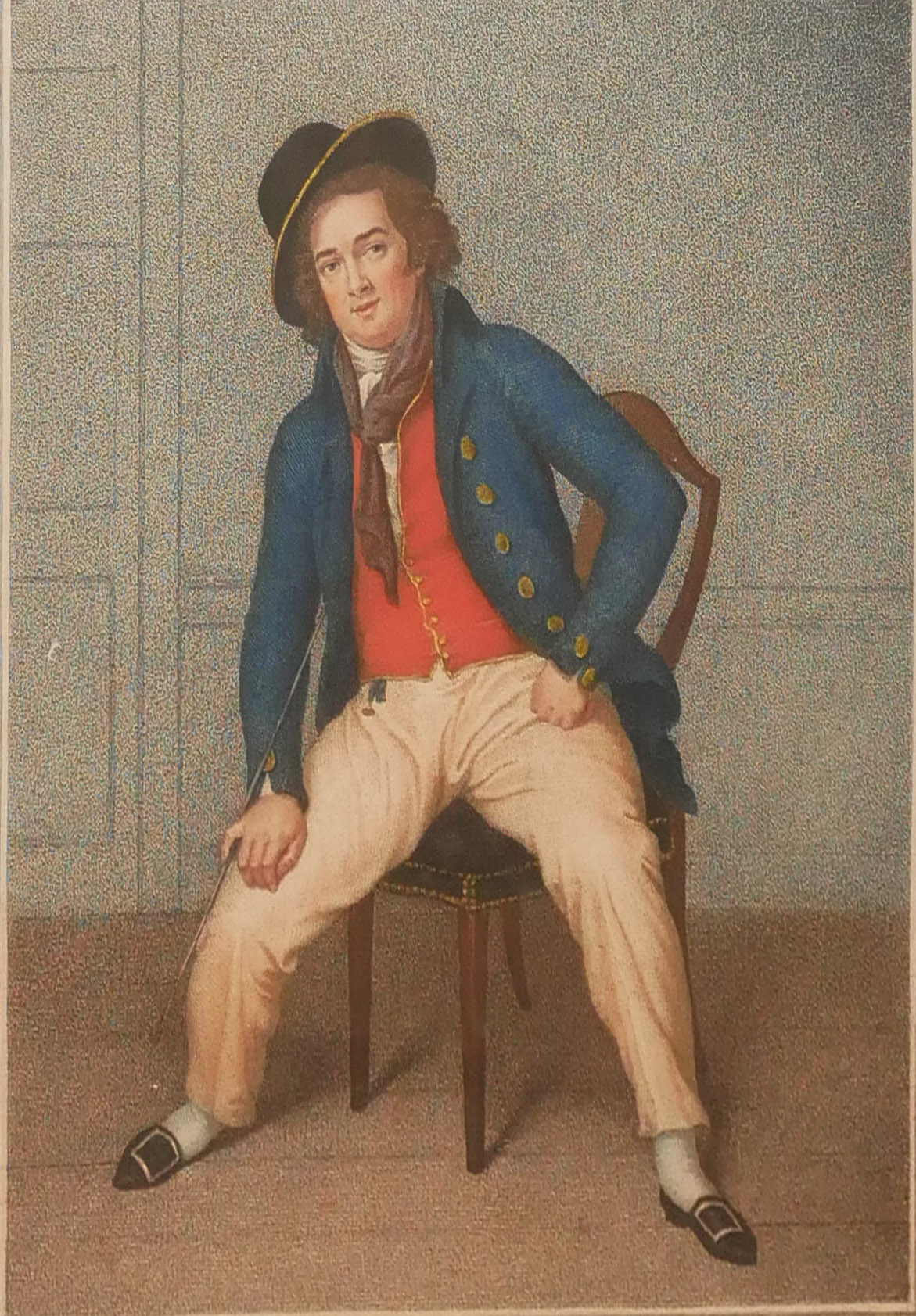 AFTER SAMUEL DE WILDE, A PAIR OF 18TH CENTURY COLOURED ENGRAVINGS Of Actor William Thomas Lewis as