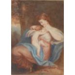 FOLLOWER OF ANGELICA KAUFFMAN, SWISS, R.A., 1741 - 1807, EARLY 19TH CENTURY WATERCOLOUR AND GRAPHITE