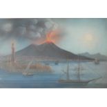A PAIR OF LATE 19TH/EARLY 20TH CENTURY ITALIAN WATERCOLOURS, MARINE SCENES Titled 'Erossione 24