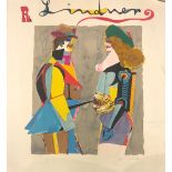 RICHARD LINDER, 1900 - 1978, COLOURED LITHOGRAPH Untitled, signed and inscribed 'HC', along with two