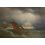 CAPTAIN RICHARD BRYDGES BEECHEY, BRITISH, 1808 - 1895, LARGE 19TH CENTURY OIL ON CANVAS Titled
