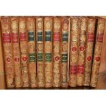 A COLLECTION OF 18TH CENTURY LEATHER BOUND BOOKS Comprising 'The Iliad Works of Homer translated',