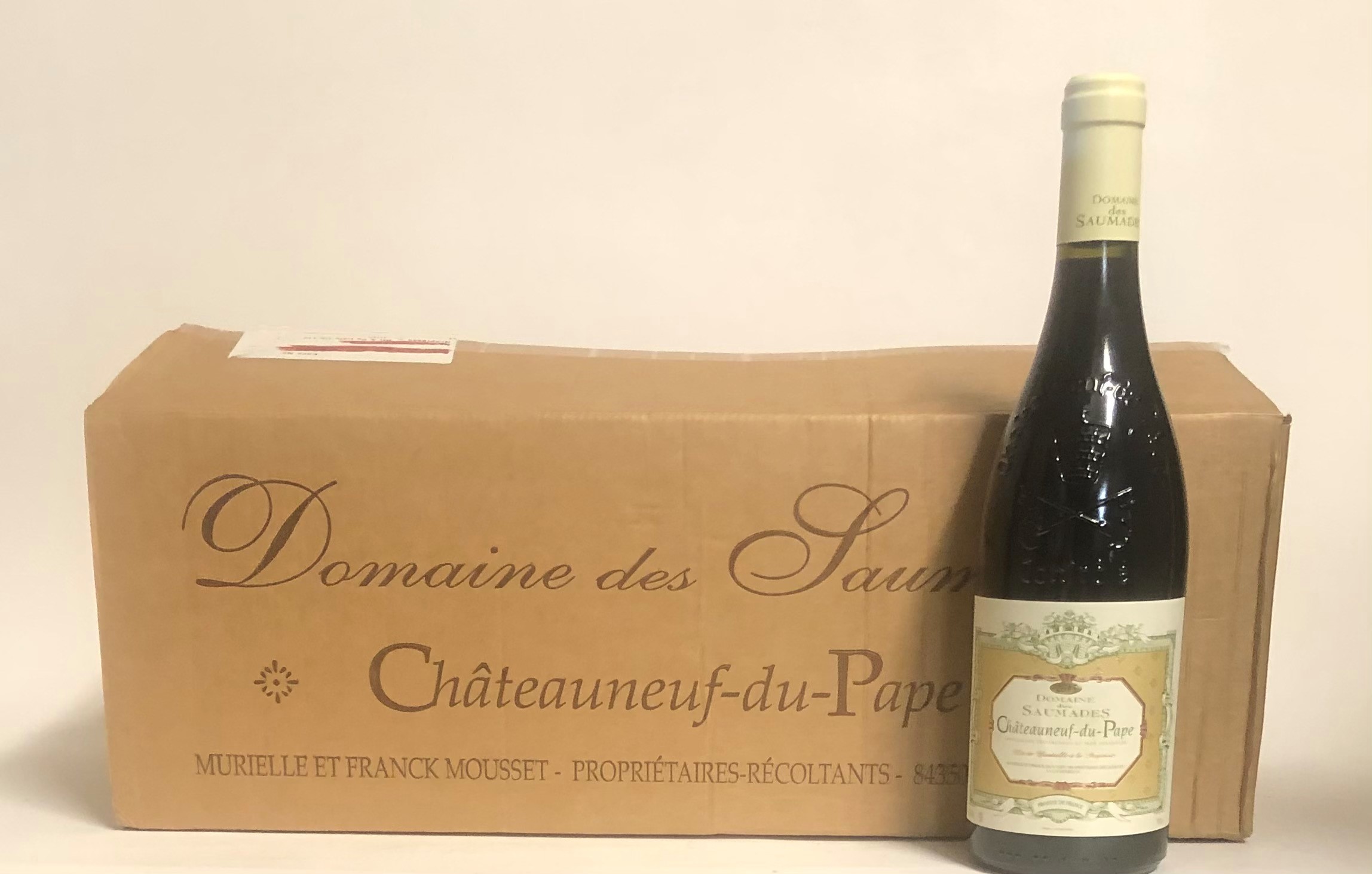 CHÂTEAUNEUF-DU-PAPE DOMAINE DES SAUMADES 2015, A CASE OF TWELVE 750ML BOTTLES.