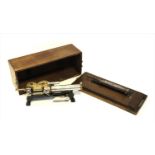 A mahogany cased cow's milk tester,