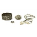 A quantity of Victorian sterling silver jewellery,