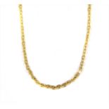 A 9ct gold filed trace link chain,