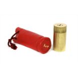 An Asprey gold plated pepper grinder,