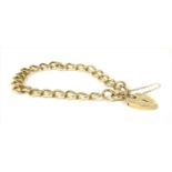 A 9ct gold curb bracelet,