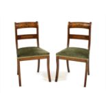 A pair of Regency style side chairs,
