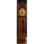 A walnut longcase clock