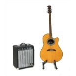 An Ozark electro acoustic guitar,