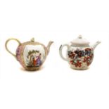 Two porcelain teapots,