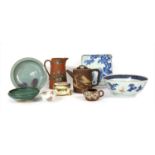 A small mixed lot of predominantly Chinese ceramics,