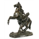 A bronze Marly horse,
