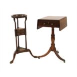 A mahognay drop leaf table,