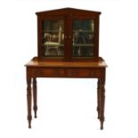 A mahogany side table,