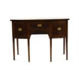 A Georgian mahogany sideboard,