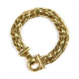 An Italian 9ct gold bracelet,