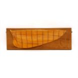 A laminate boat hull,