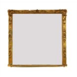 A large overmantel mirror,