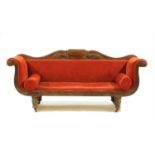 A Regency mahogany sofa,