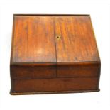 A mahogany stationery box,