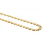 A 9ct gold curb chain,