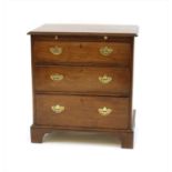 A George III mahogany bachelors chest,