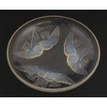 A Lalique opalescent glass 'Nonettes' bowl,