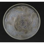 A Lalique opalescent glass 'Dauphins' bowl,