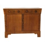 A Viennese oak sideboard,