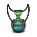A Loetz pewter-mounted vase,